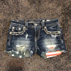 Miss Me - American Flag Pocket Short Shorts 🇺🇸